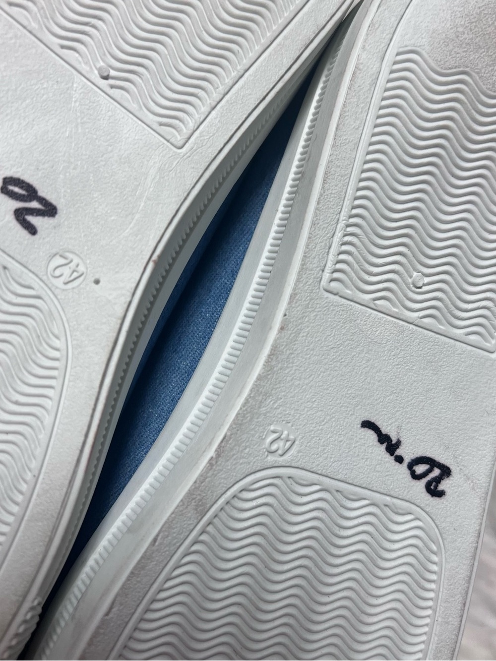 Light Blue Denim Low-Top Lace-Up Sneakers - Picture 6 of 6